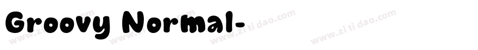Groovy Normal字体转换